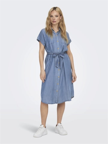 ONLY Košilové šaty 'Pema' – modrá: přední strana