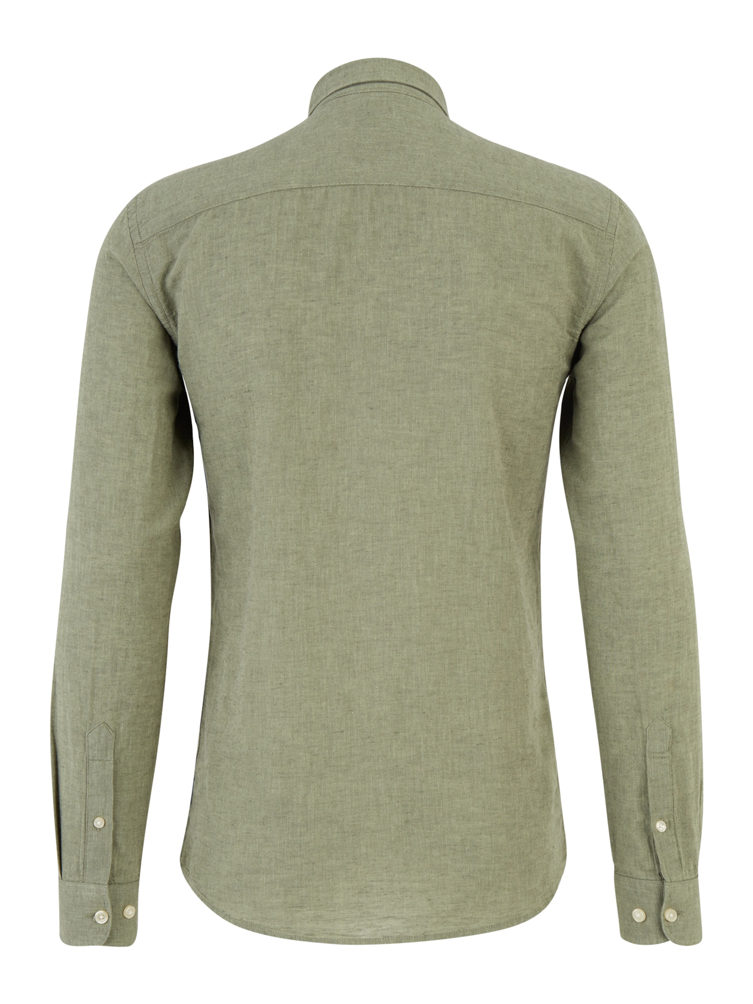 Only & Sons - Slim Fit Camisa 'ONSCaiden' em verde