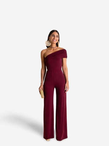 THE-ARE Jumpsuit in Red: front