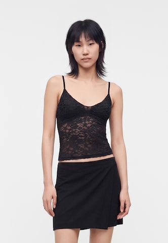 HOLLISTER Τοπ σε μαύρο: μπροστά