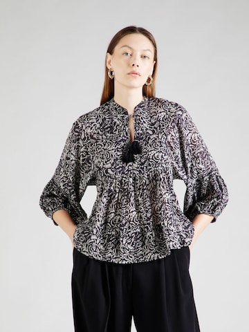 Vanessa Bruno - Blusa 'BALTIK' en negro: frente