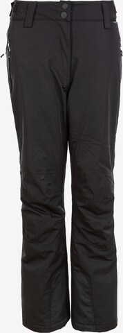 Whistler Regular Outdoor Pants 'Doom' in Black: front