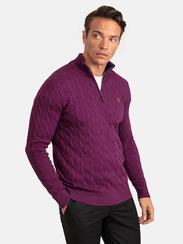 Jacey Quinn - Pullover em roxo: frente