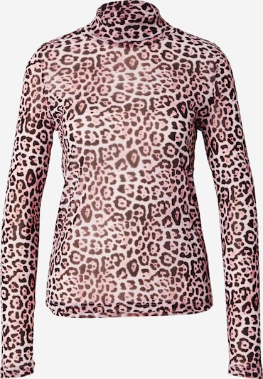 Lollys Laundry Paita 'Orie' värissä tummanruskea / roosa / valkoinen, Tuotenäkymä