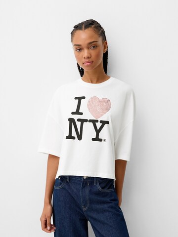 Maglietta di Bershka in bianco: frontale