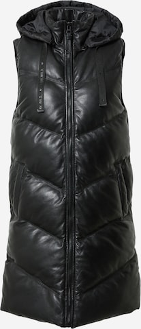 Gipsy Vest 'Vroni' in Black: front