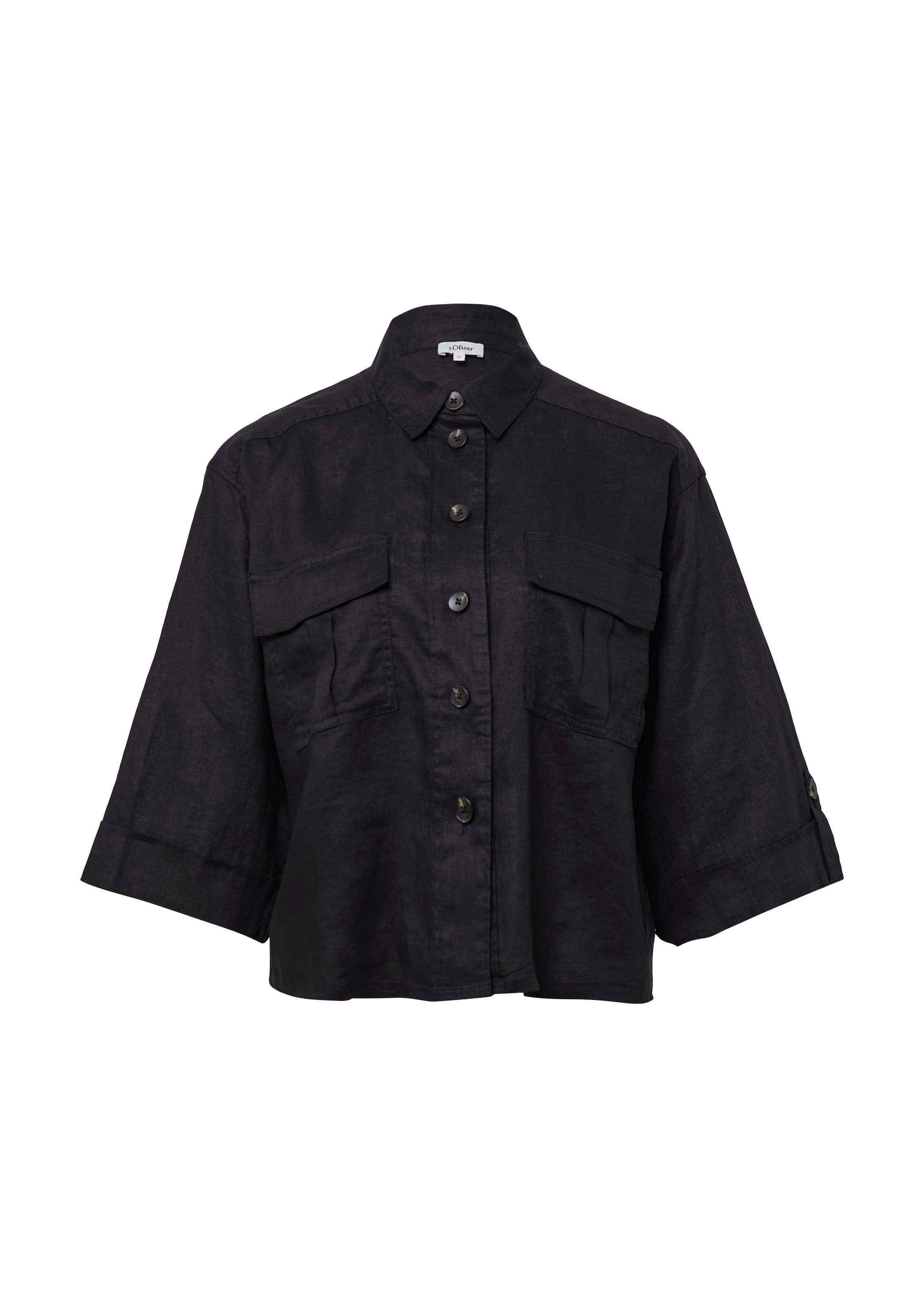 s.Oliver Jacke in Schwarz: Vorderseite