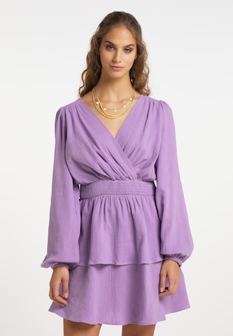 IZIA Summer Dress in Purple: front