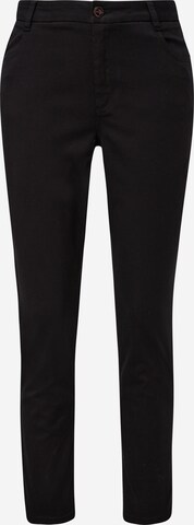 COMMA Regular Trousers in Black: front