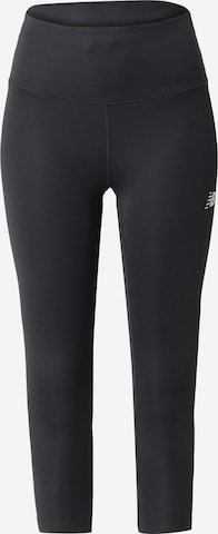 new balance Skinny Sportbroek '5K' in Zwart: voorkant