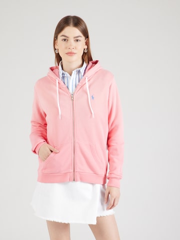 Polo Ralph Lauren Sweatjacke in Pink: predná strana