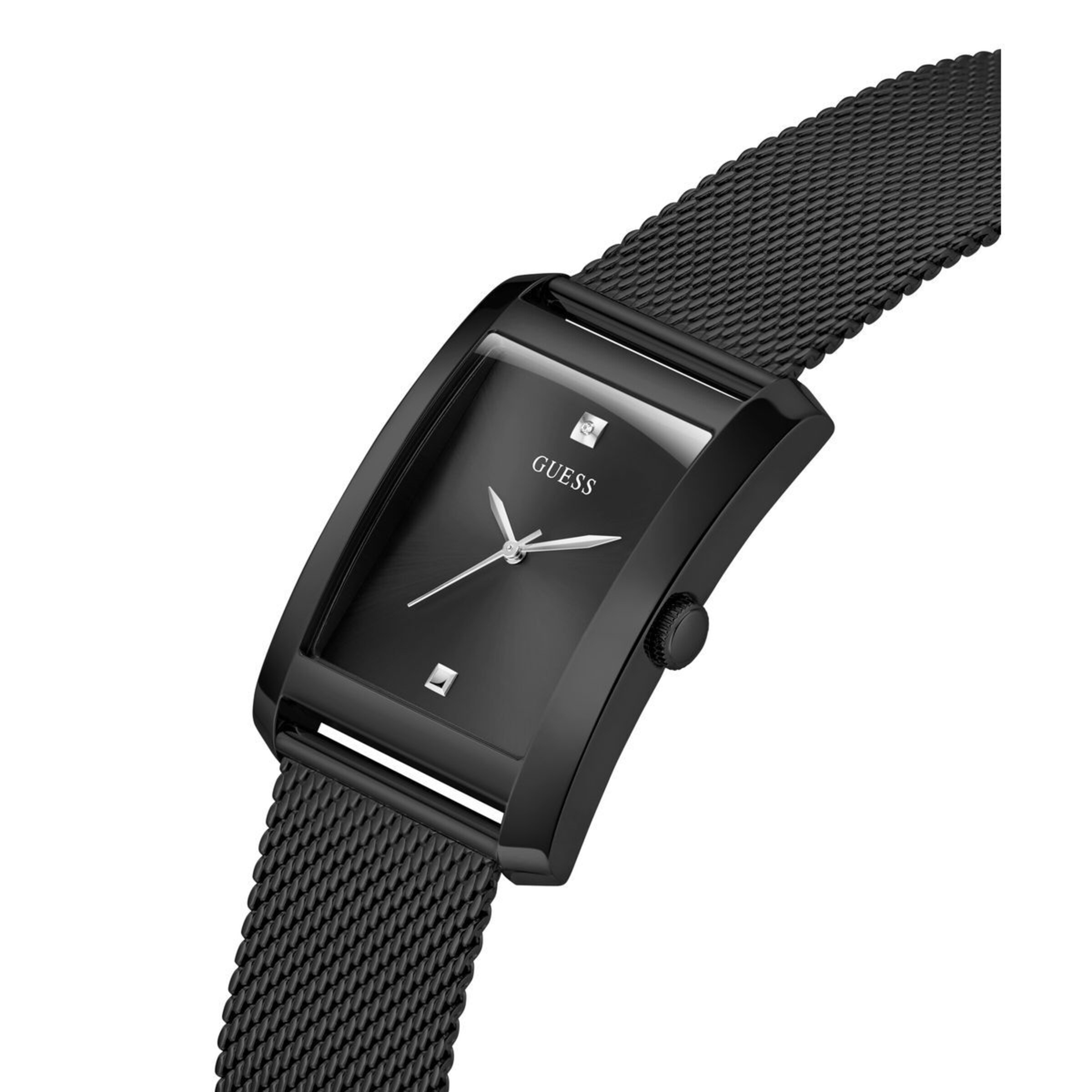 GUESS Uhr 'Clyde' in Schwarz