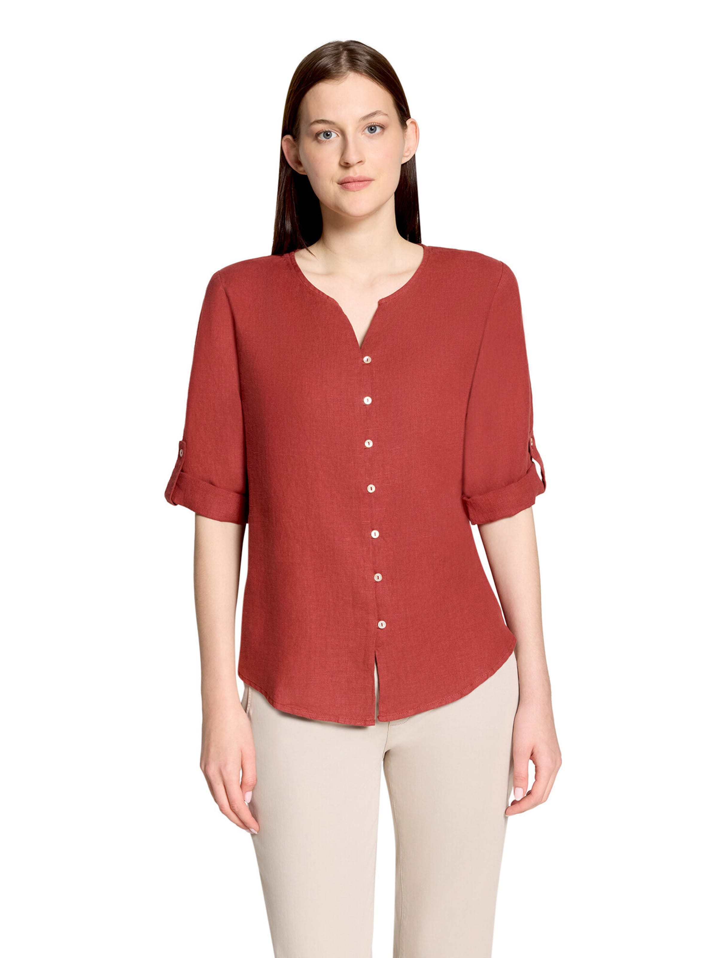 Cartoon Blouse in Bruin: voorkant