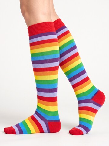 footstar Knee High Socks 'Ringel' in Blue