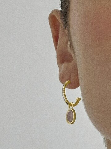 Luxenter Earrings 'Nyahau' in Purple