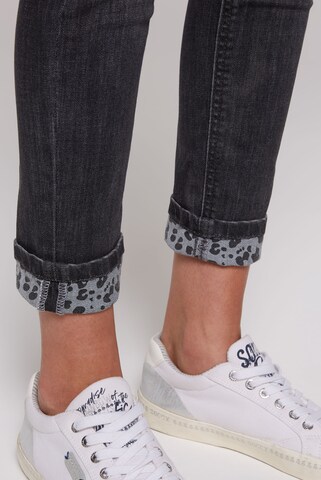 Soccx Slimfit Jeans in Schwarz