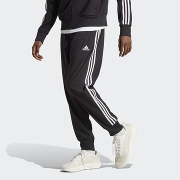 ADIDAS SPORTSWEAR Tapered Workout Pants 'Essentials' in Black: front