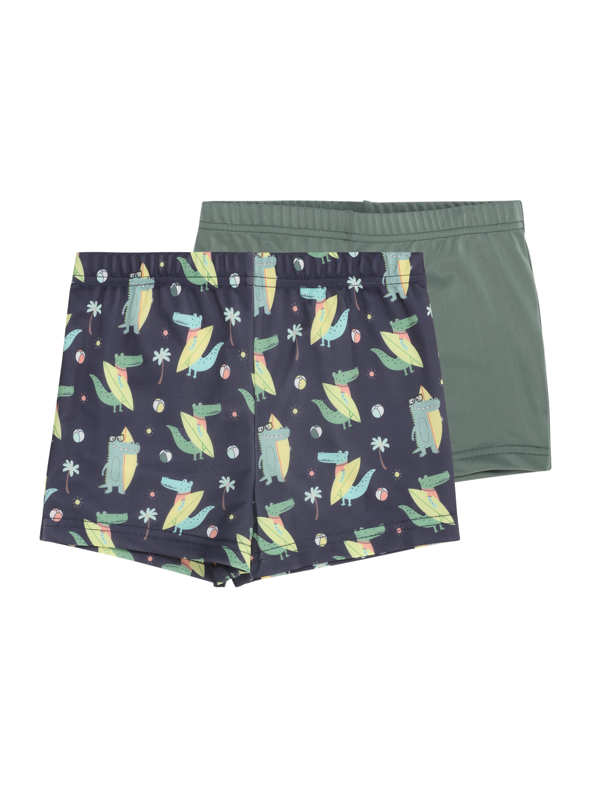 Shorts de bain 'Arven' ABOUT YOU en vert : devant