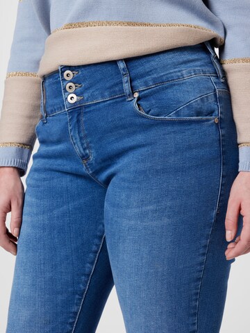 ONLY Carmakoma Skinny Jeans 'Anna' in Blau