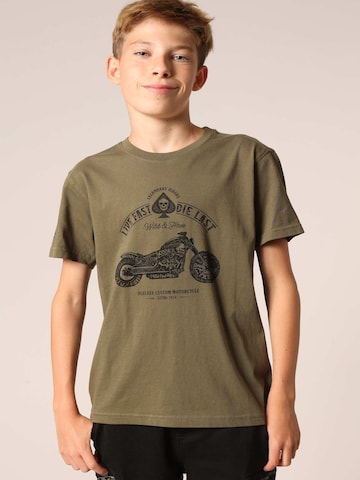 T-Shirt 'Park' Deeluxe en vert : devant