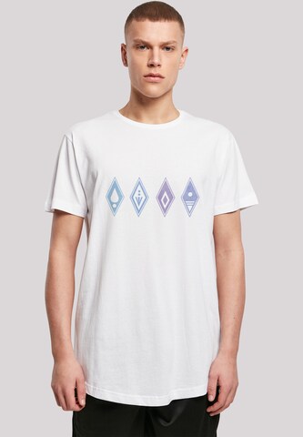 F4NT4STIC Shirt 'Disney Frozen 2' in Wit: voorkant