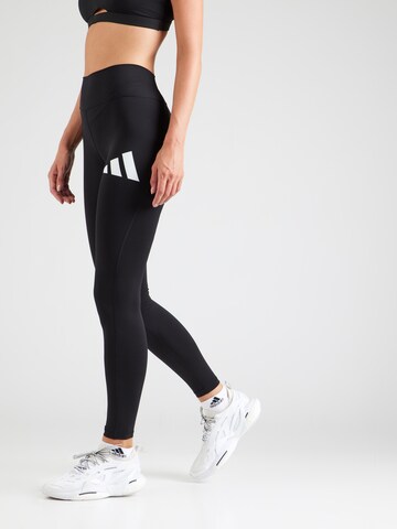 ADIDAS PERFORMANCE - Skinny Pantalón deportivo 'Essentials' en negro: frente