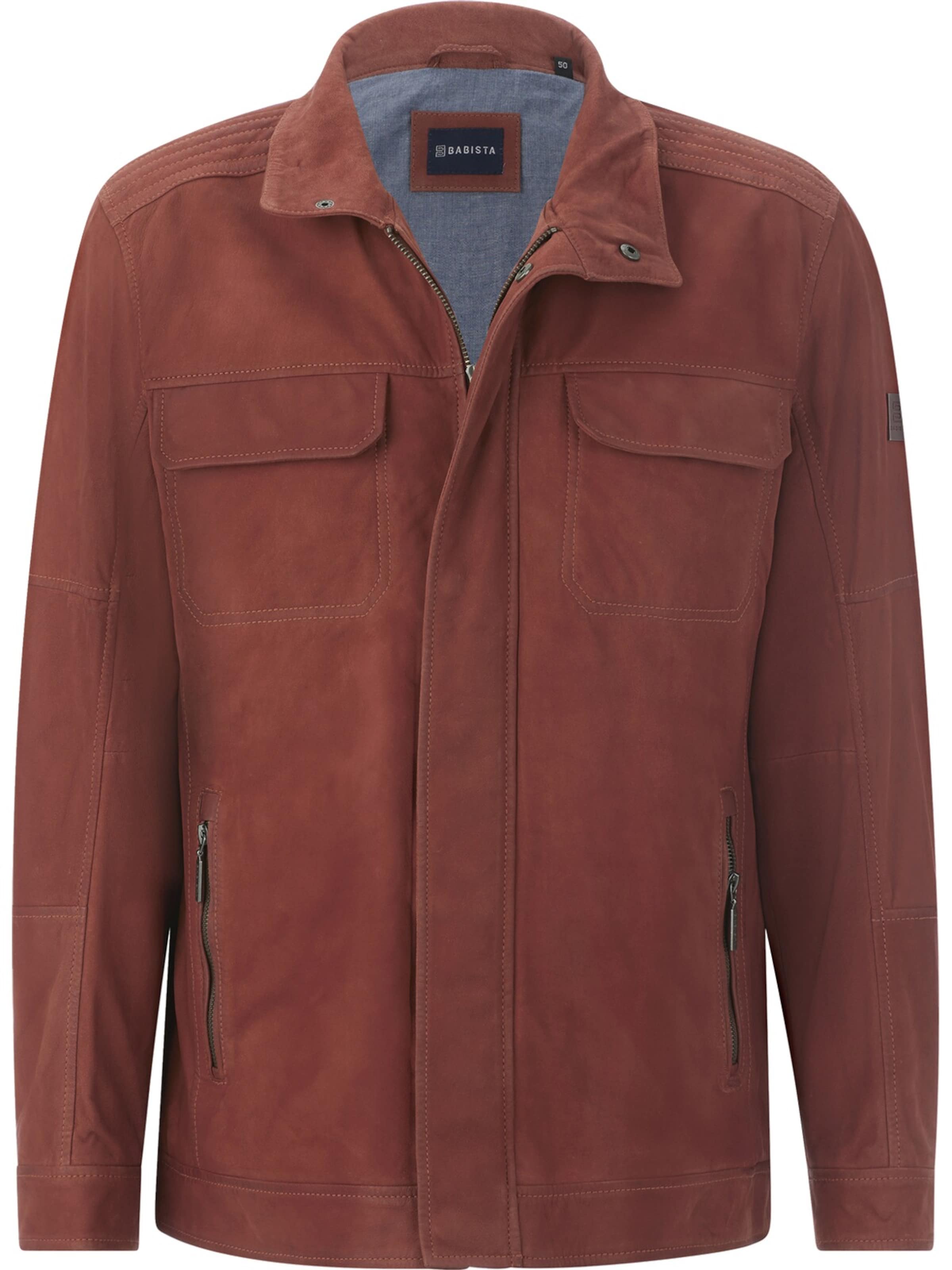 BABISTA Between-Season Jacket 'Jomir' in Brown: front