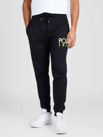 Tapered Pantaloni 'M2-ATHLETIC' di Polo Ralph Lauren in nero: frontale