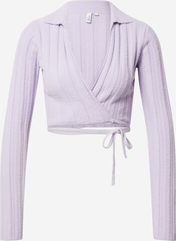 NLY by Nelly Knit Cardigan in Purple: front