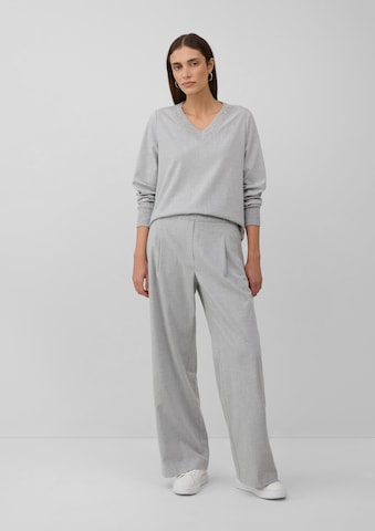 Wide Leg Pantalon à pince s.Oliver BLACK LABEL en gris