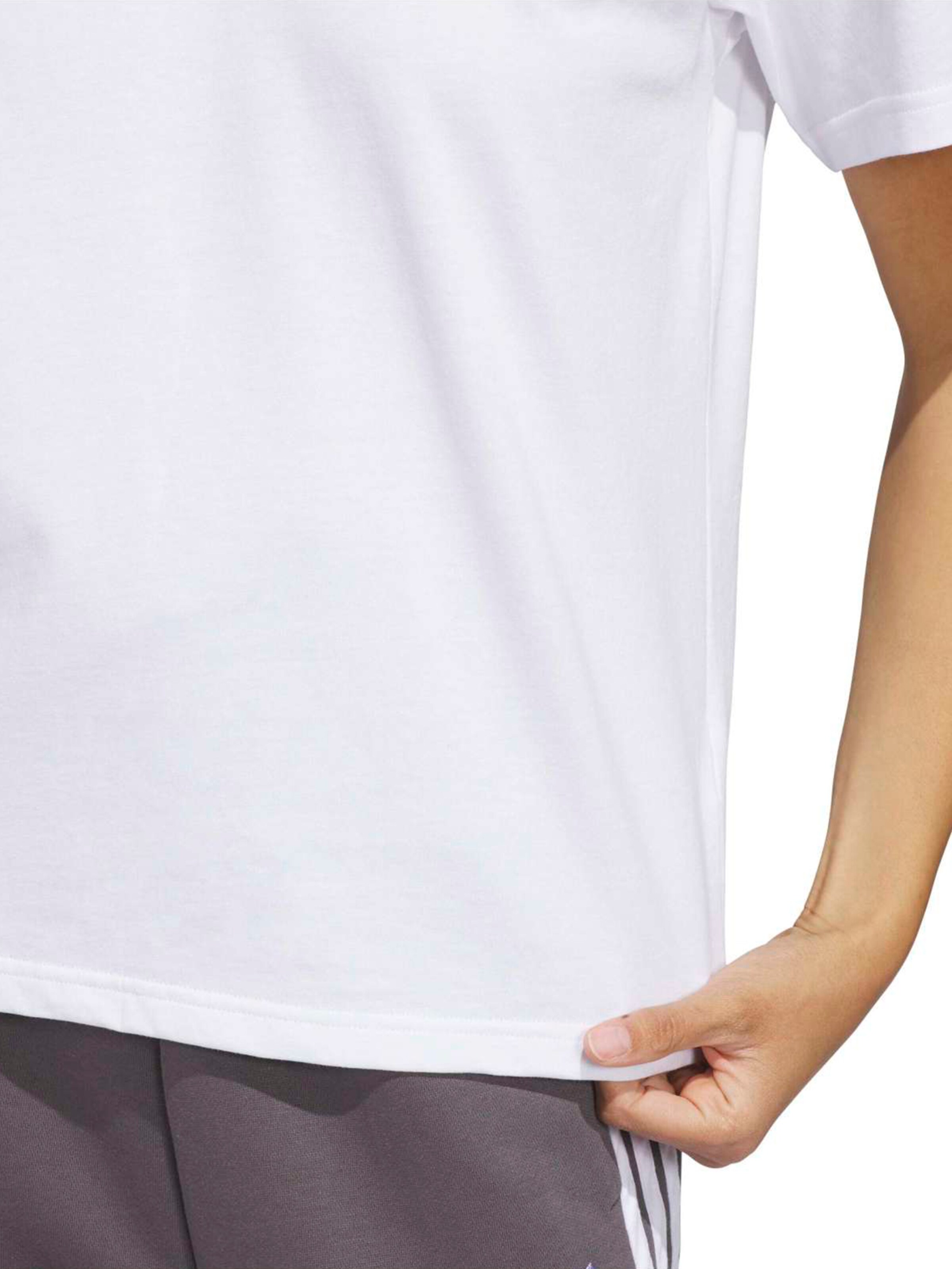 ADIDAS SPORTSWEAR Λειτουργικό μπλουζάκι 'DESTIADI' σε λευκό