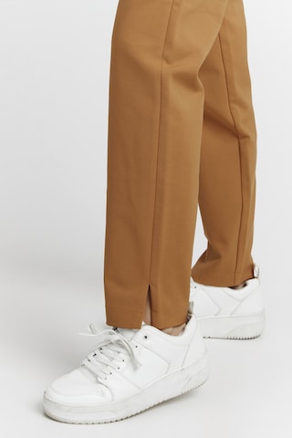 PULZ Jeans Regular Chino 'Bindzy' in Bruin