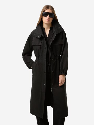 BOGNER Between-Seasons Coat 'Elektra' in Black: front