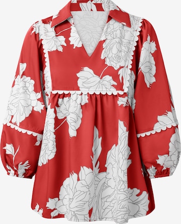 Imily Bela - Blusa en rojo: frente