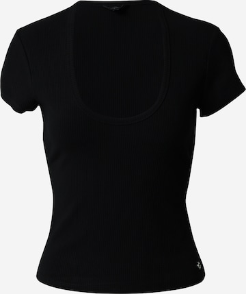 GUESS Majica 'LYNN' | črna barva: sprednja stran