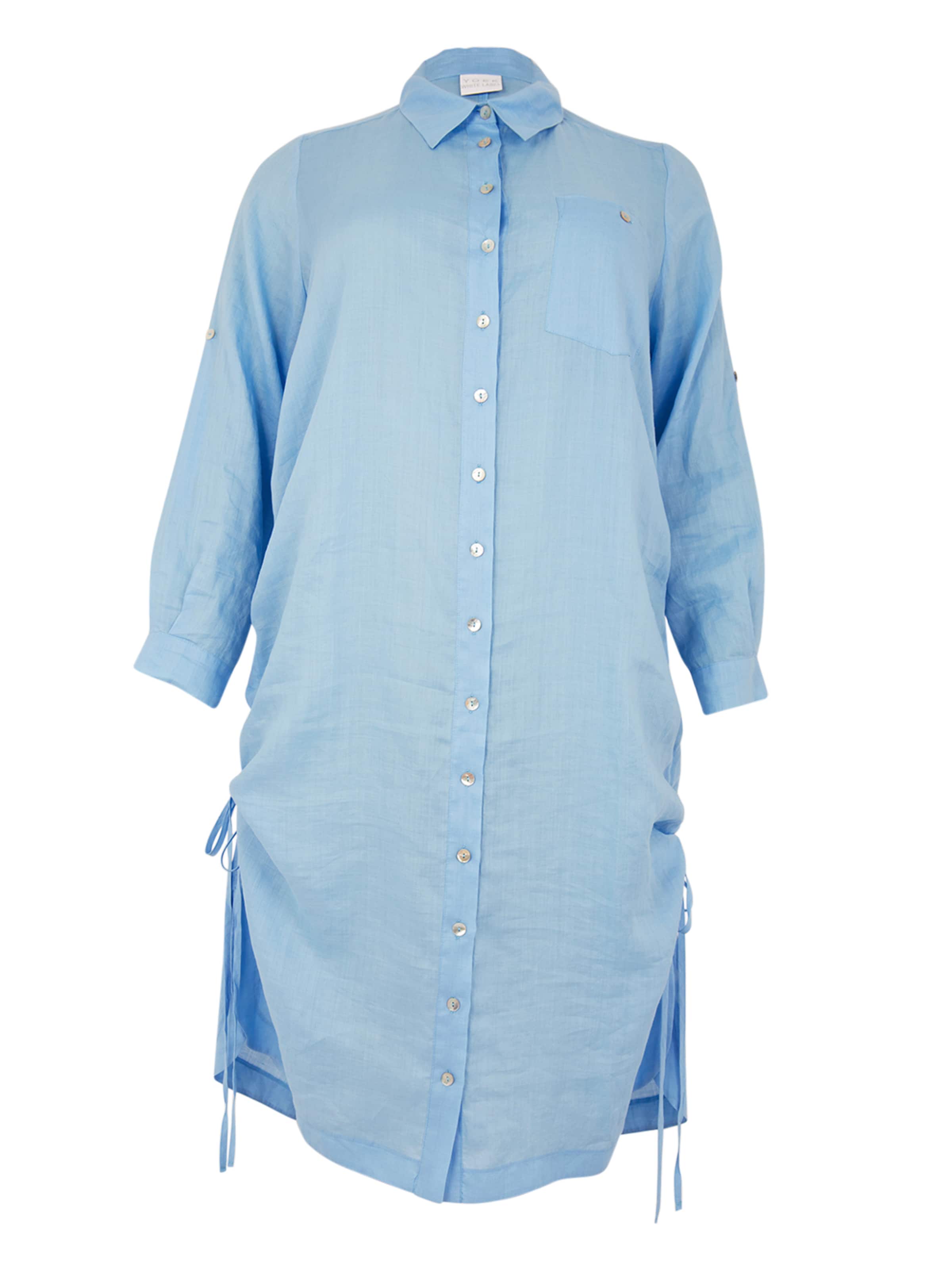 YOEK Blousejurk in Blauw: voorkant