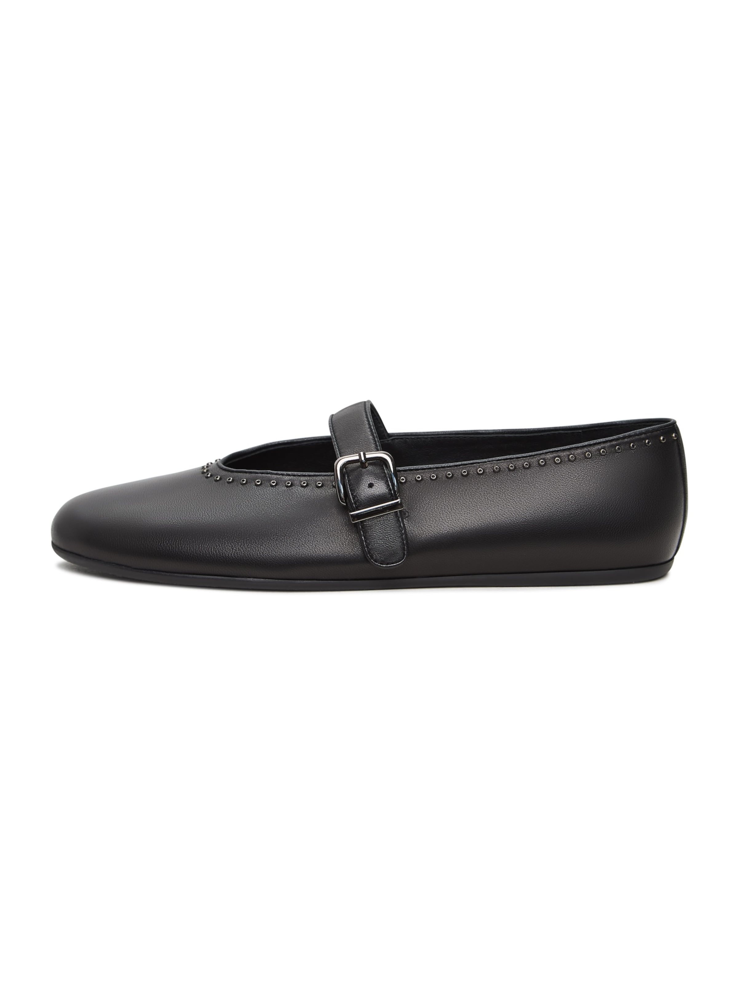 CESARE GASPARI Ballerina 'Jane' in Black: front
