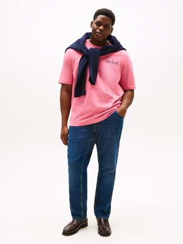 Tommy Hilfiger Big & Tall Футболка в Ярко-розовый