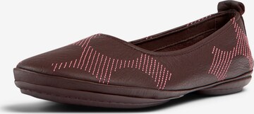 CAMPER Ballet Flats ' Right Nina Twins ' in Brown: front