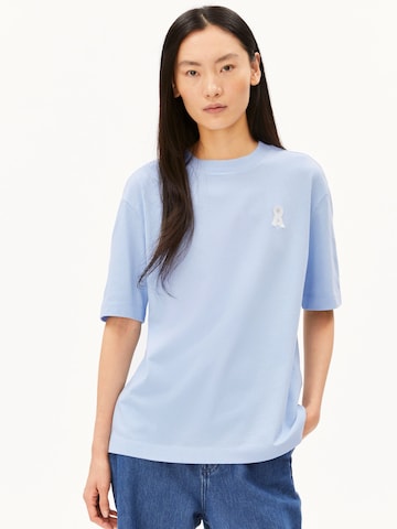 ARMEDANGELS Shirt 'ICONIC Å TARJAA' in Blauw: voorkant