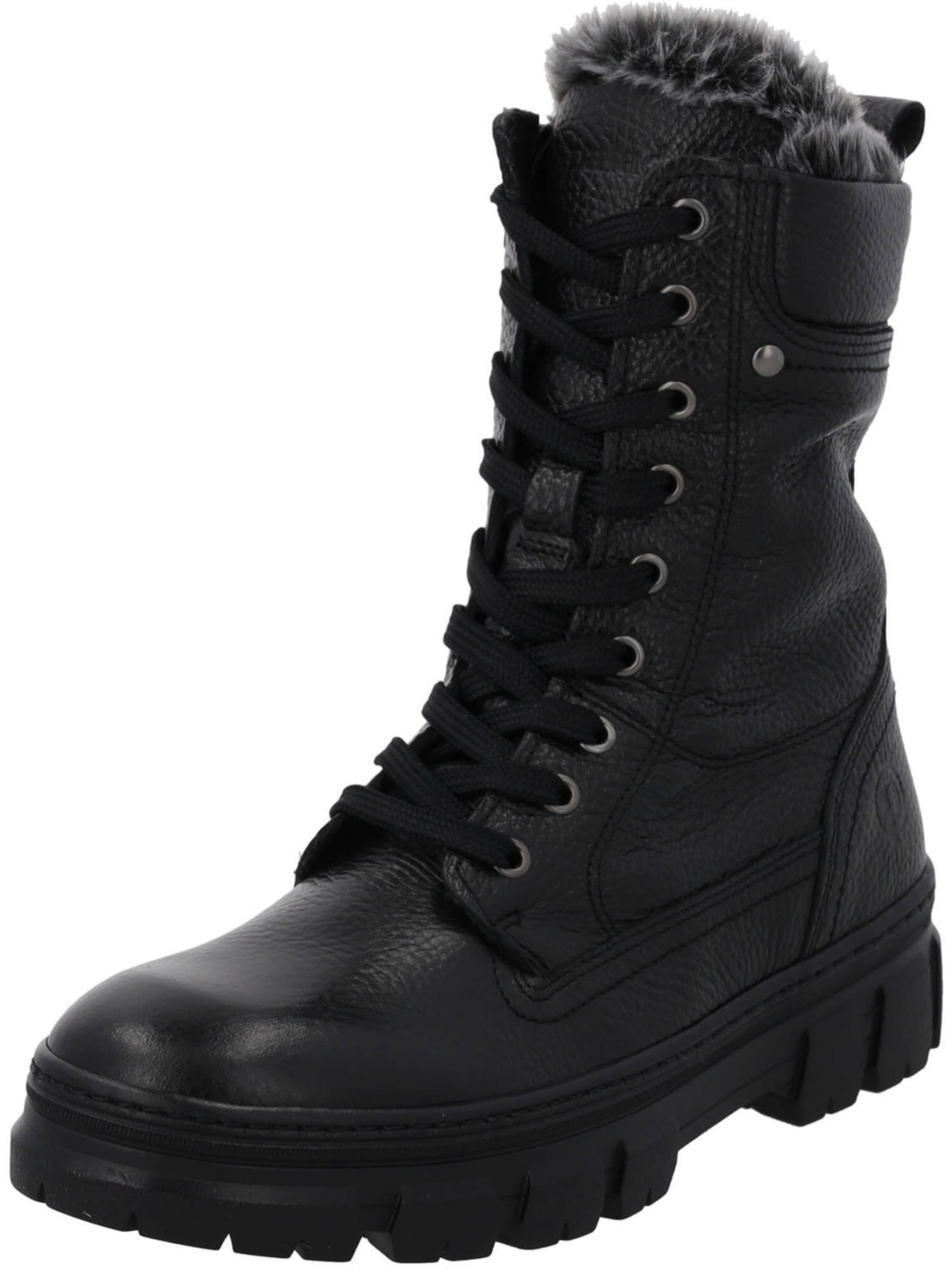 Bottines à lacets 'Lodcen' Palado en noir : devant