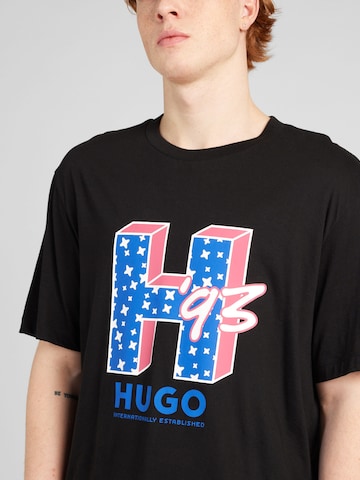 HUGO Blue Shirt 'Nentryle' in Zwart
