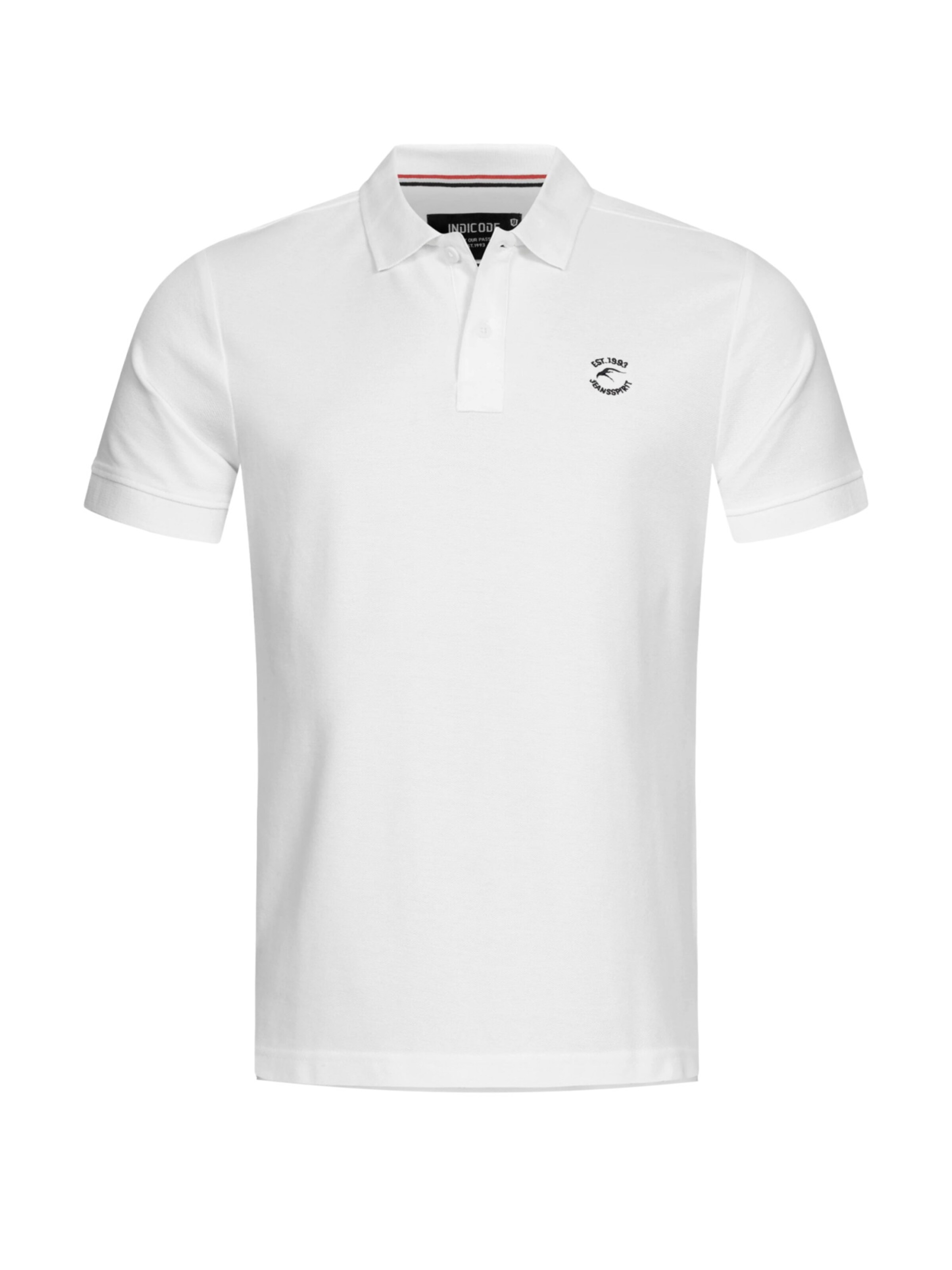 T-Shirt 'Wadim' INDICODE en blanc : devant