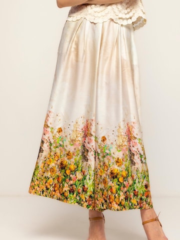 Tantra - Pierna ancha Pantalón en beige