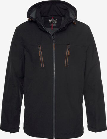 KILLTEC Outdoor jacket in Black: front