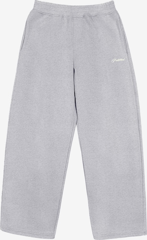 Prohibited Wide leg Pants 'Campus' in Grey: front