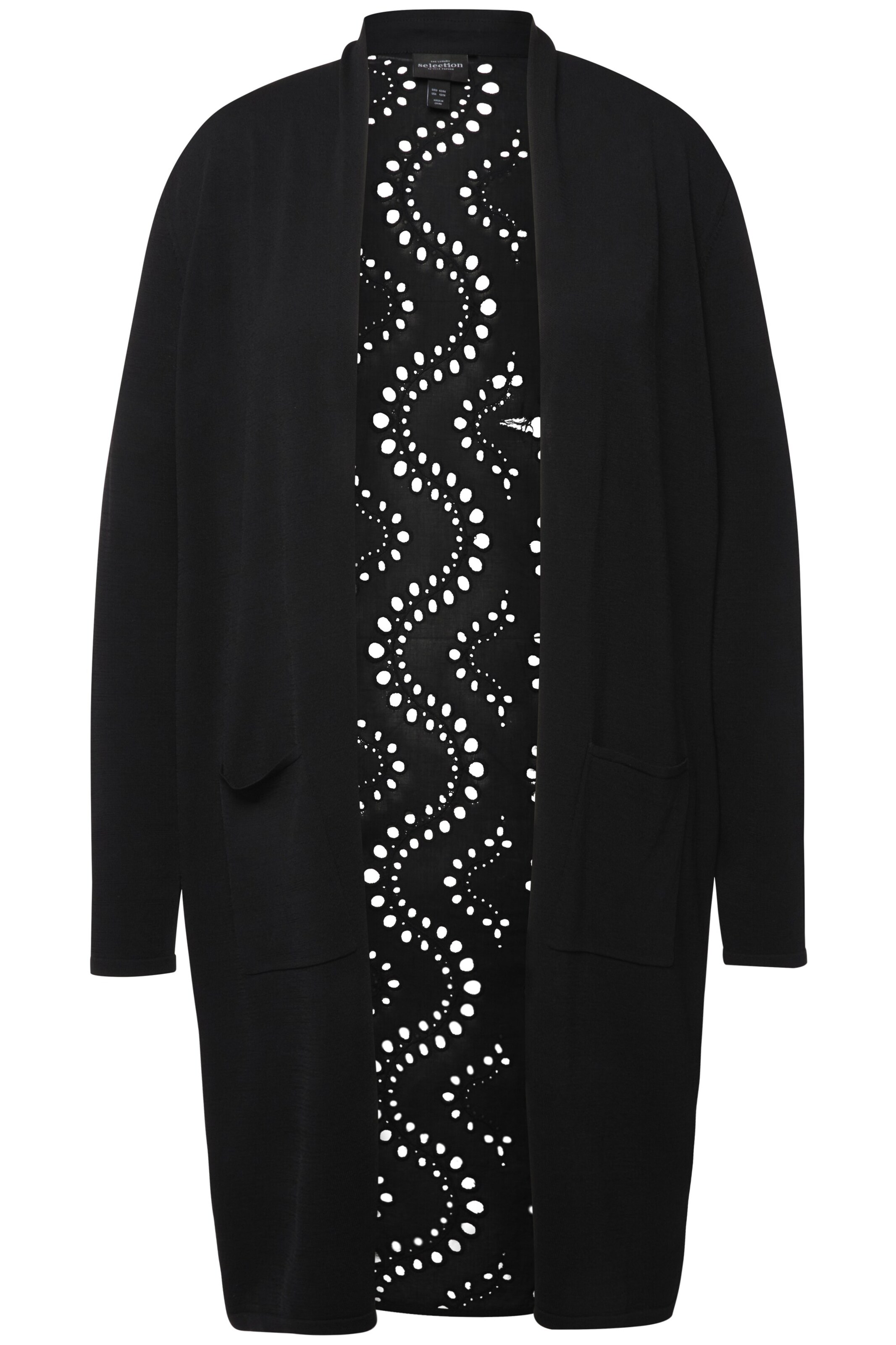 Ulla Popken Bluse in Schwarz: Vorderseite