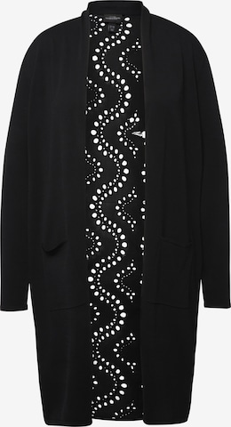 Ulla Popken Knit Cardigan in Black: front