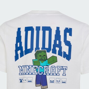 T-Shirt 'Minecraft' ADIDAS SPORTSWEAR en blanc