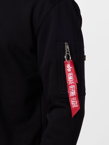 ALPHA INDUSTRIES Sweatshirt in Schwarz